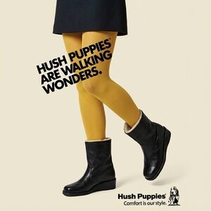 Vintage 1970’s Hush Puppies Genuine Leather Sherpa-Lined Boots